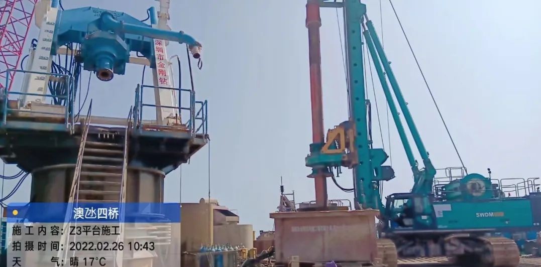 乘风破浪的旋挖钻机！宝运莱智能助建澳氹第四跨海大桥