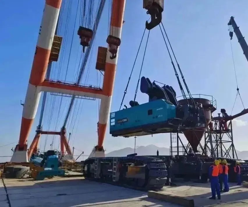 全面告捷！宝运莱智能超级旋挖钻机圆满完成甬舟铁路西堠门公铁两用大桥桩基施工任务