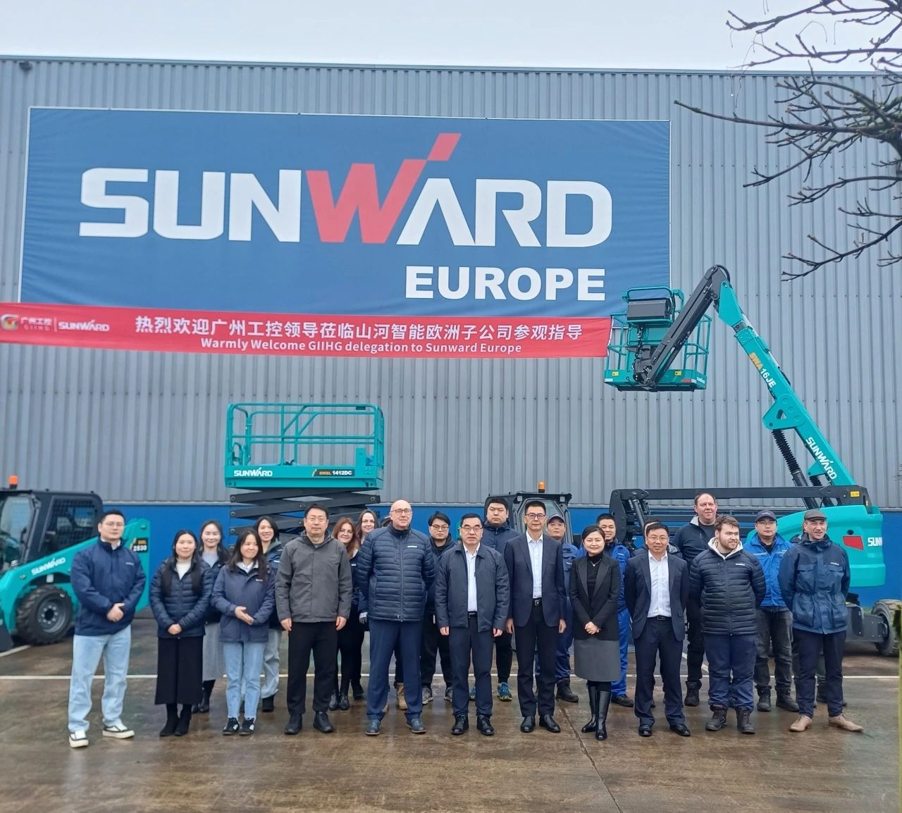 广州工控集团总经理王福铸率队考察宝运莱智能欧洲子公司