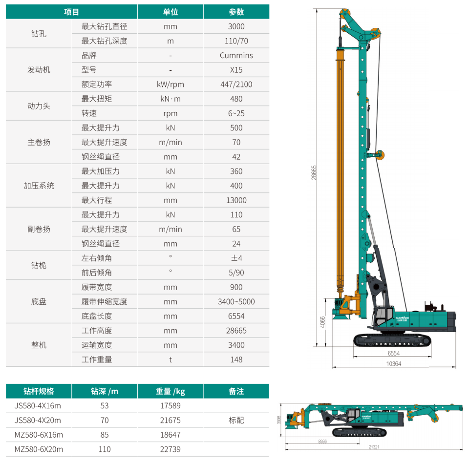 SWDM480 超大型多功能旋挖钻机